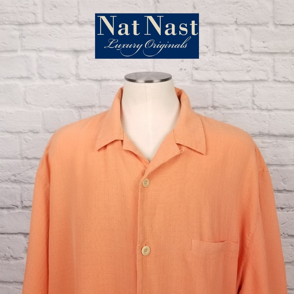 Nat Nast Button Front Casual Shirt XL